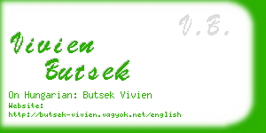 vivien butsek business card